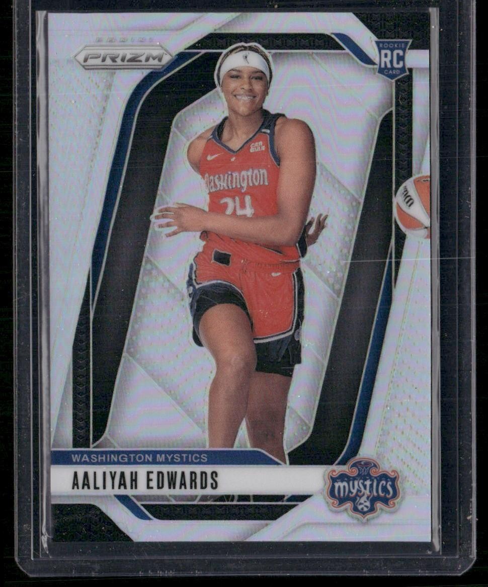 2024 Panini Prizm WNBA #142 Aaliyah Edwards Silver Prizms