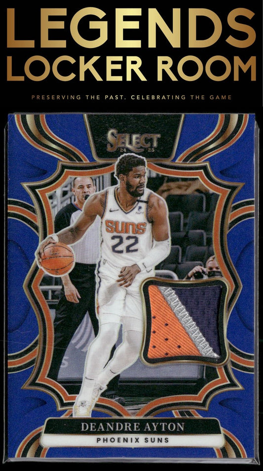 2024-25 Panini Select Deandre Ayton Throwback Memorabilia Blue /75