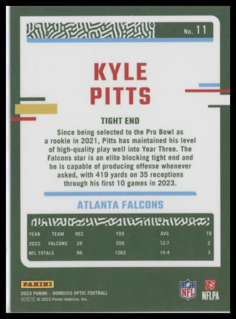 2023 Donruss Optic #11 Kyle Pitts