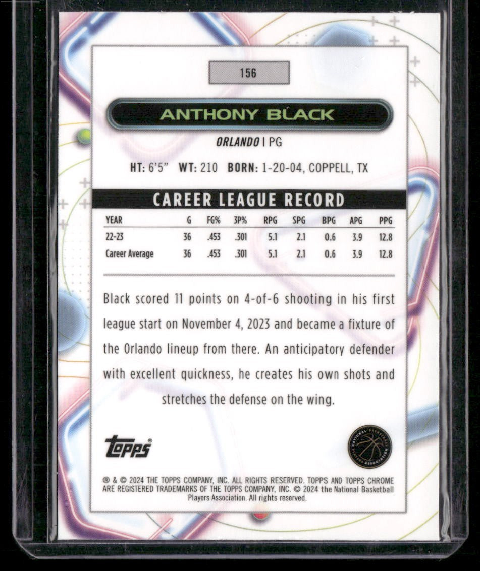 2023-24 Topps Chrome Cosmic #156 Anthony Black