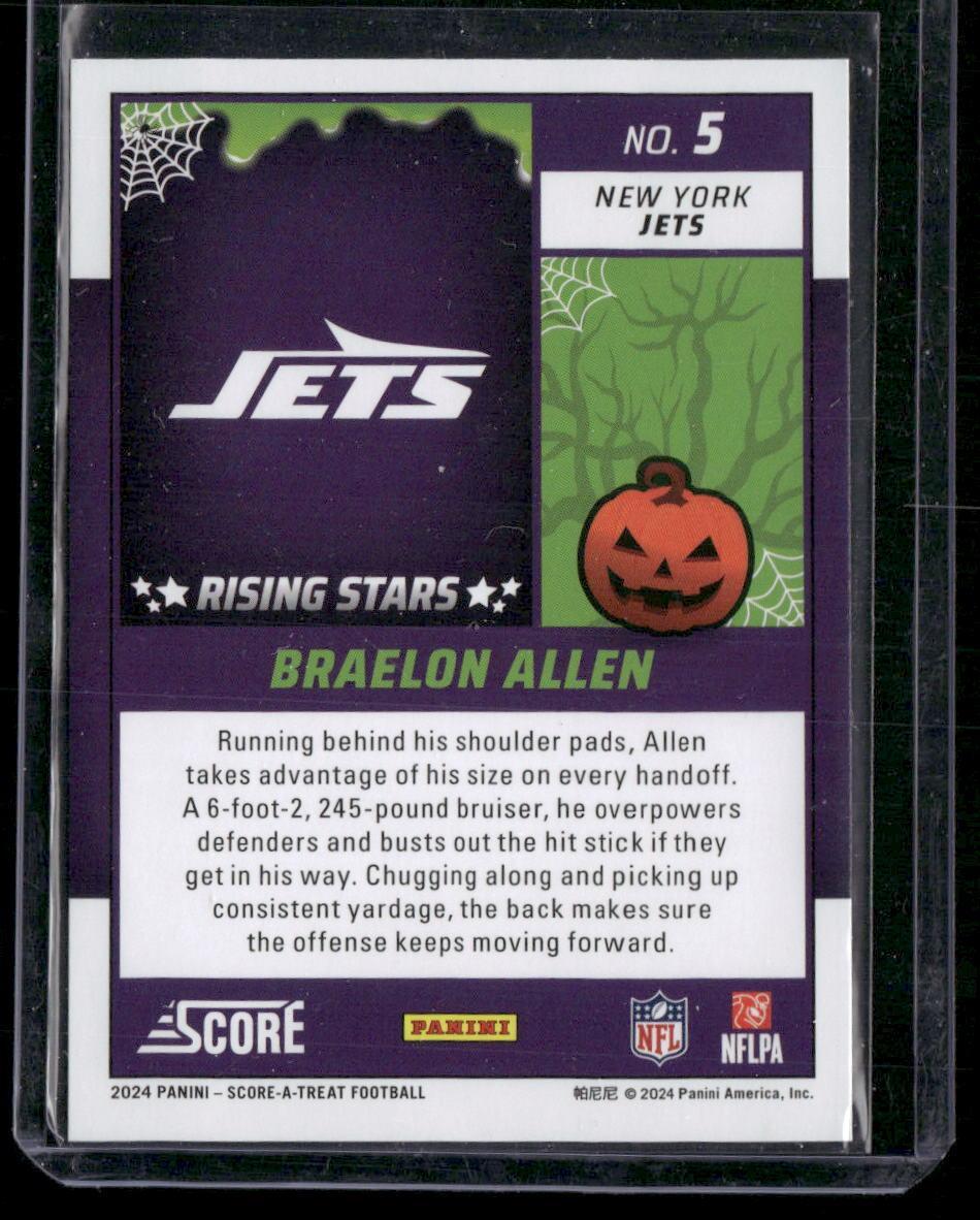 2024 Score-A-Treat #5 Braelon Allen A-Treat - Rising Stars Green Bats