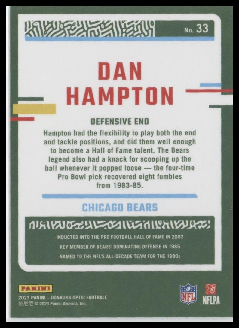 2023 Donruss Optic #33 Dan Hampton