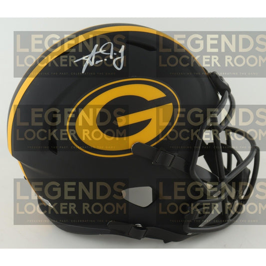 Aaron Jones Signed Green Bay Packers Eclipse Alternate Speed Full-Size Replica