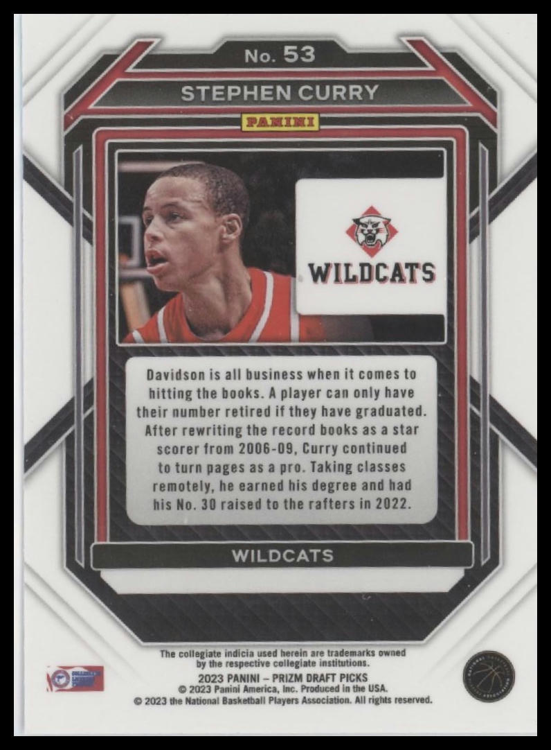 2023 Panini Prizm Draft Picks #53 Stephen Curry