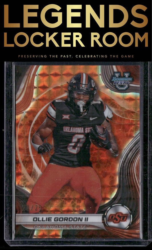 2024 Bowman University Best #41 Ollie Gordon II Orange Geometric Refractor #/25