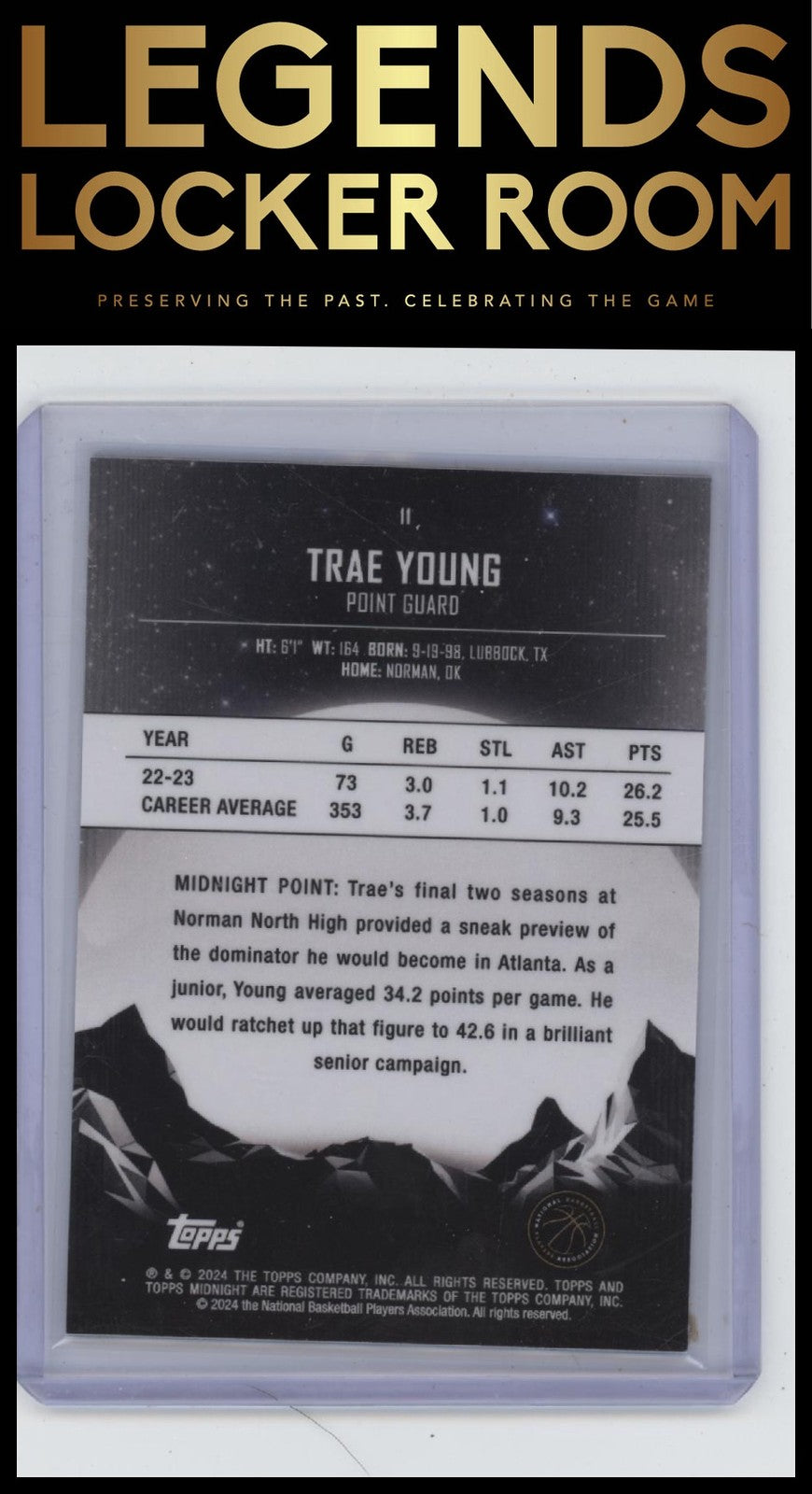 2023-24 Topps Midnight #11 Trae Young