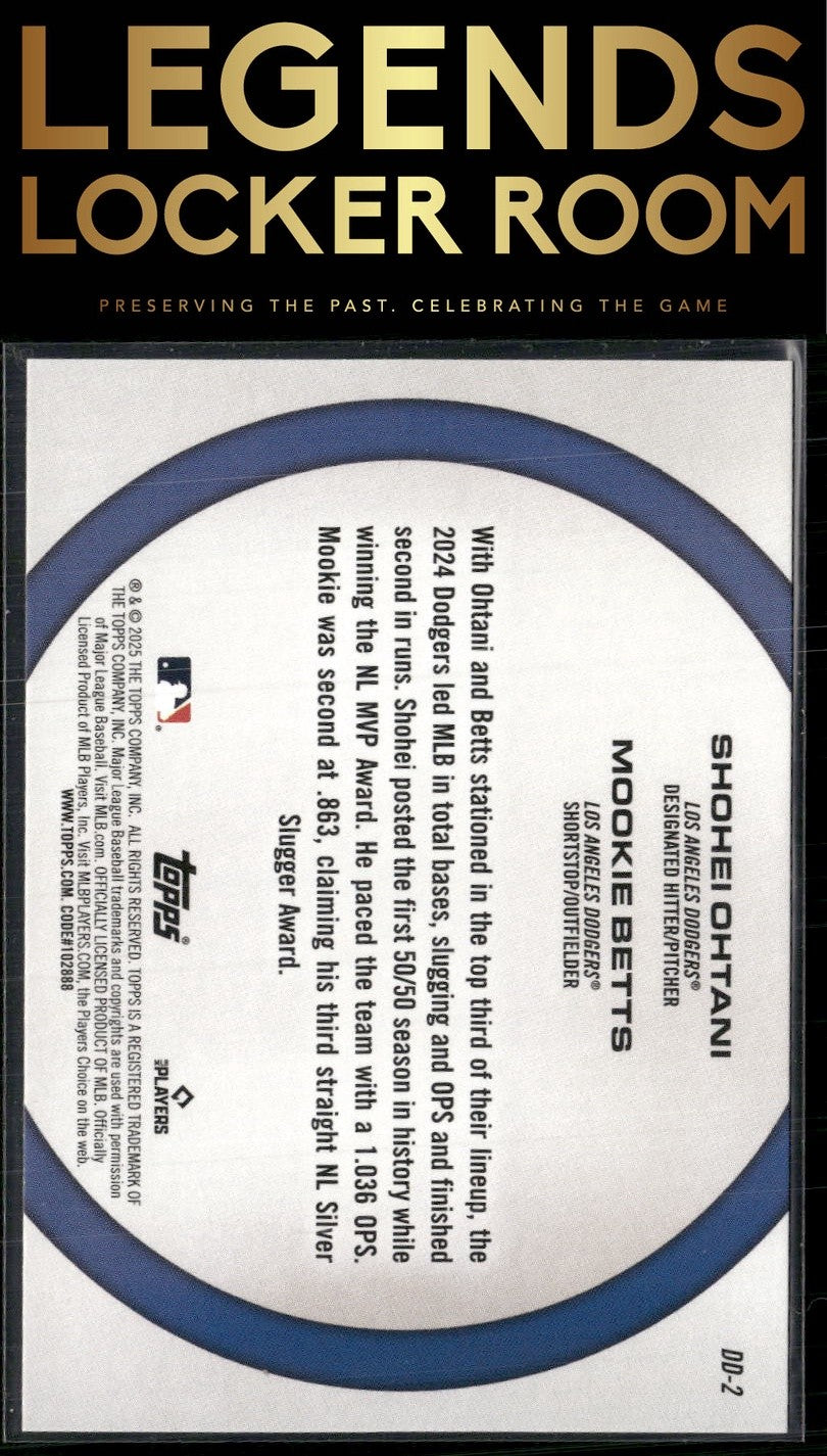 2025 Topps #DD-2 Mookie Betts / Shohei Ohtani Dynamic Duos