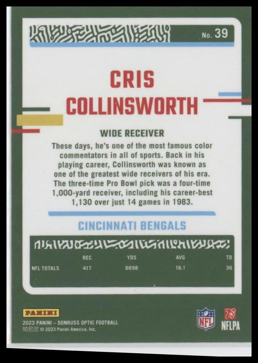 2023 Donruss Optic #39 Cris Collinsworth