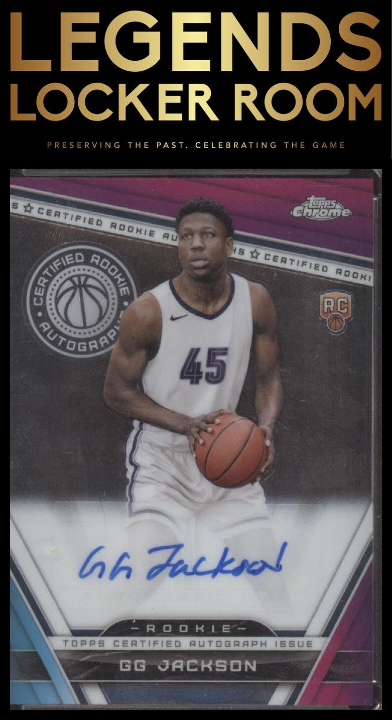 2023-24 Topps Chrome #CRA-GGJ GG Jackson Certified Rookie Autographs