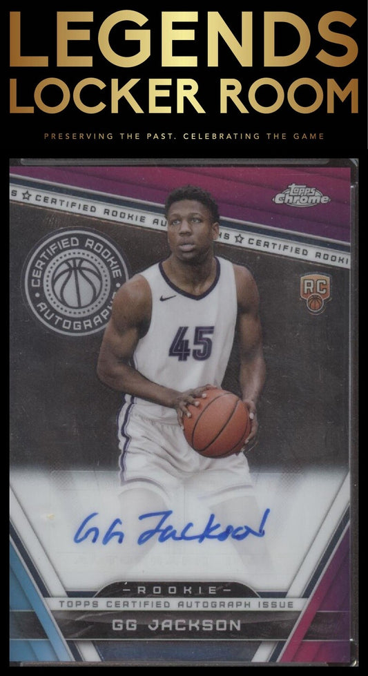 2023-24 Topps Chrome #CRA-GGJ GG Jackson Certified Rookie Autographs