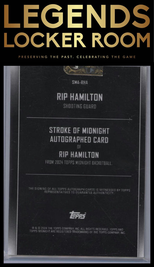 2023-24 Topps Midnight Rip Hamilton Stroke of Midnight Auto Twilight /199