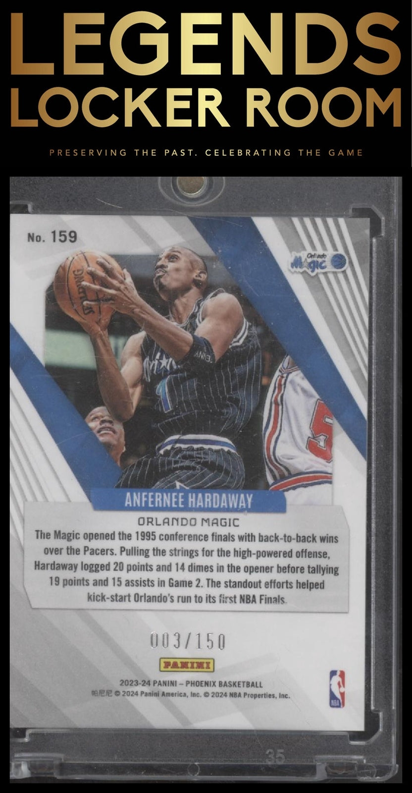 2023-24 Panini Phoenix #159 Anfernee Hardaway Purple #/150