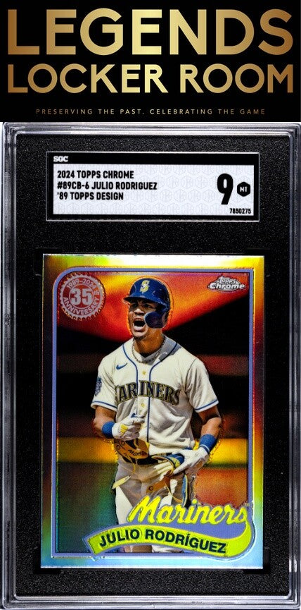 2024 Topps Chrome #89CB-6 Julio Rodriguez '89 Des. SGC 9