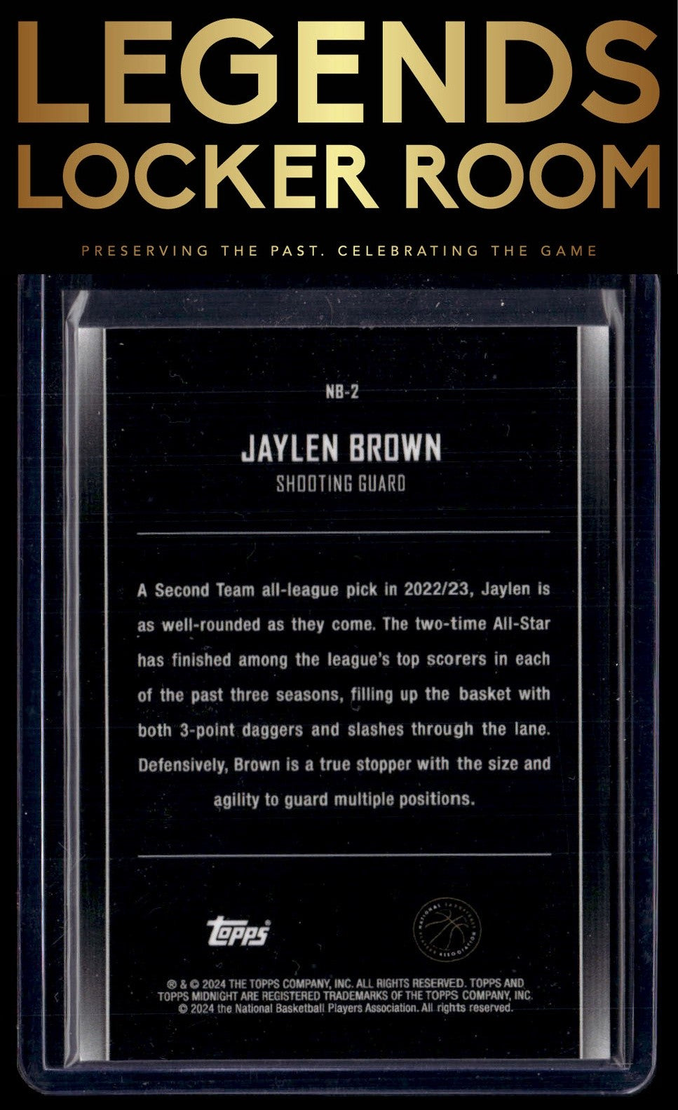 2023-24 Topps Midnight #NB-2 Jaylen Brown Nightball