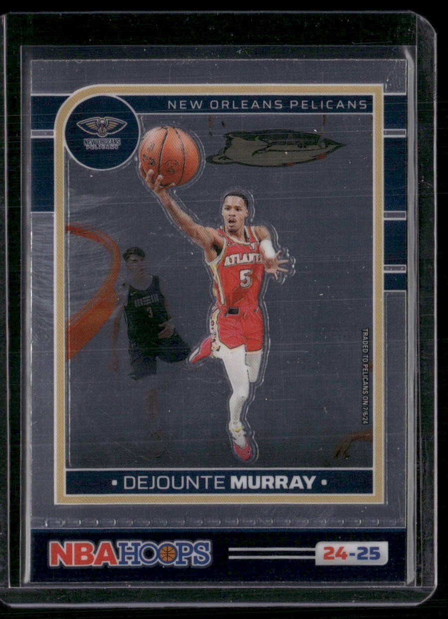 2024-25 Hoops #27 Dejounte Murray Premium Prizms Silver