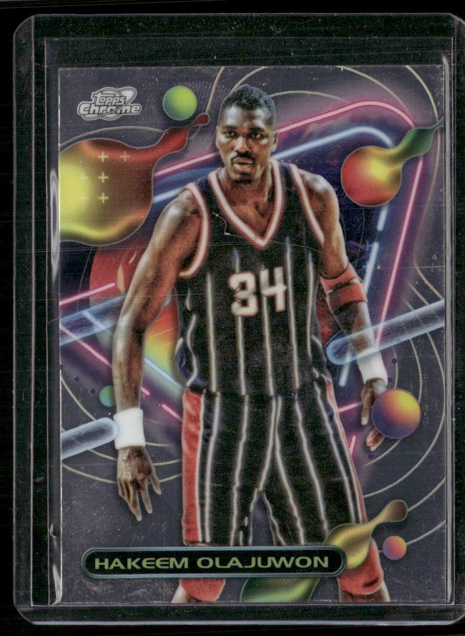 2023-24 Topps Chrome Cosmic #47 Hakeem Olajuwon