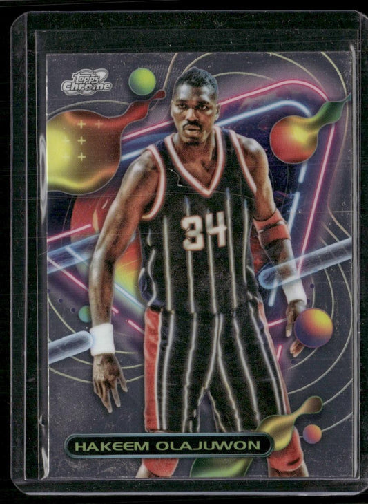 2023-24 Topps Chrome Cosmic #47 Hakeem Olajuwon