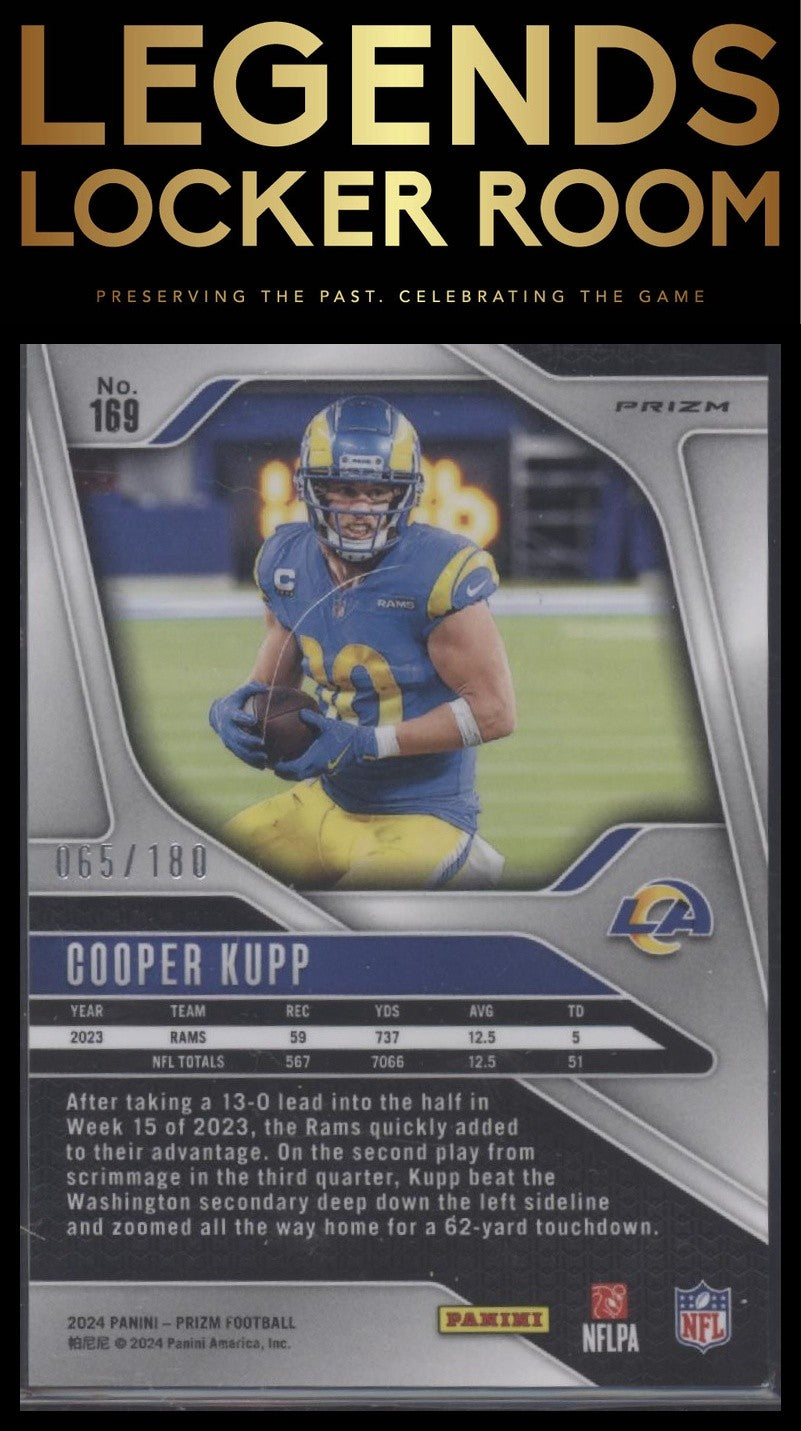 2024 Panini Prizm #169 Cooper Kupp Hyper #/180