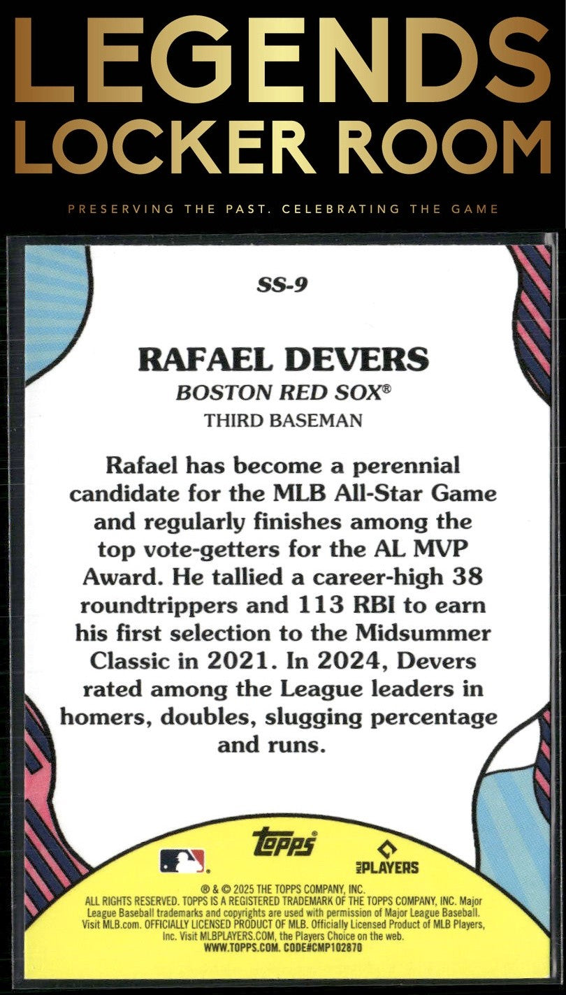 2025 Topps #SS-9 Rafael Devers Summer Superstars