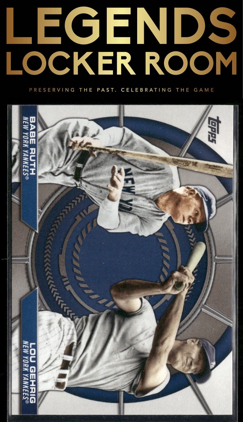 2025 Topps #DD-20 Babe Ruth / Lou Gehrig Dynamic Duos