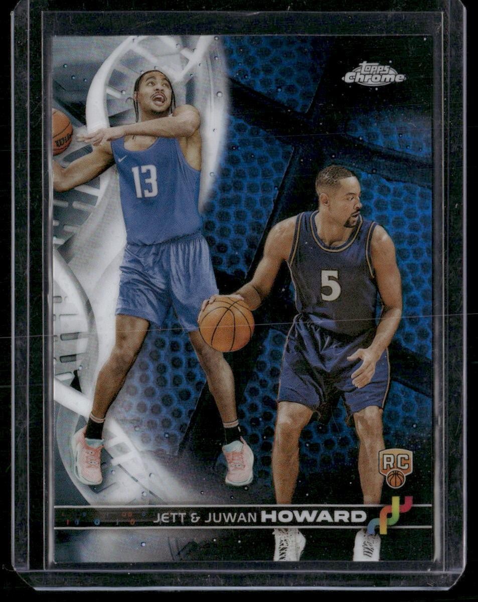 2023-24 Topps Chrome #DNA-3 Juwan Howard / Jett Howard DNA