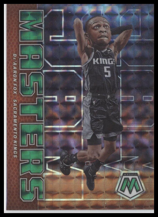 2022-23 Panini Mosaic #5 De'Aaron Fox Jam Masters Mosaic Green
