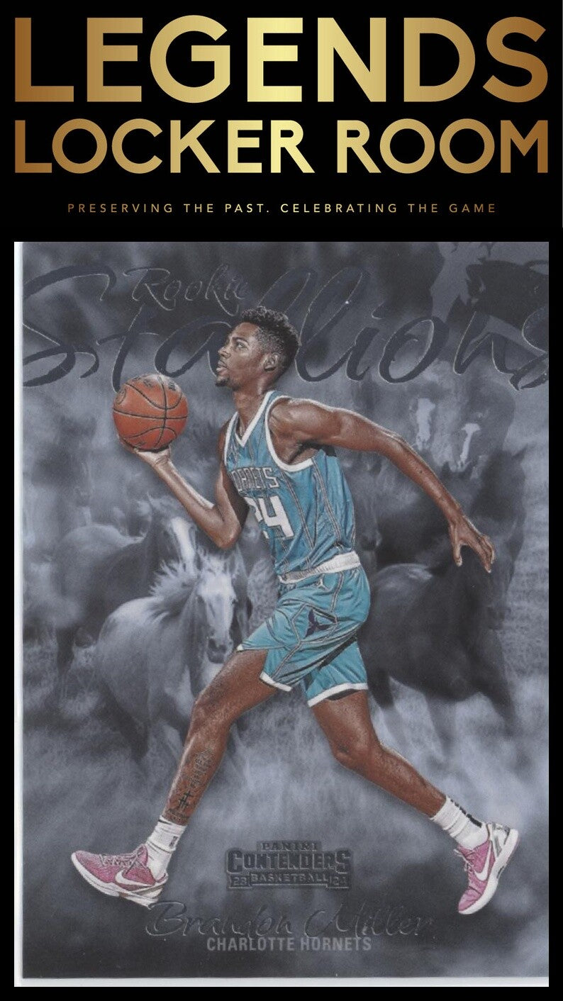 2023-24 Panini Contenders #10 Brandon Miller Rookie Stallions