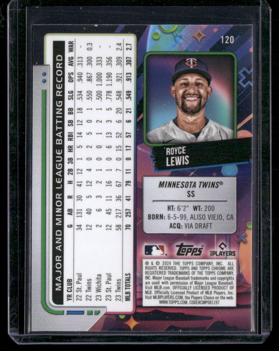 2024 Topps Chrome Cosmic #120 Royce Lewis