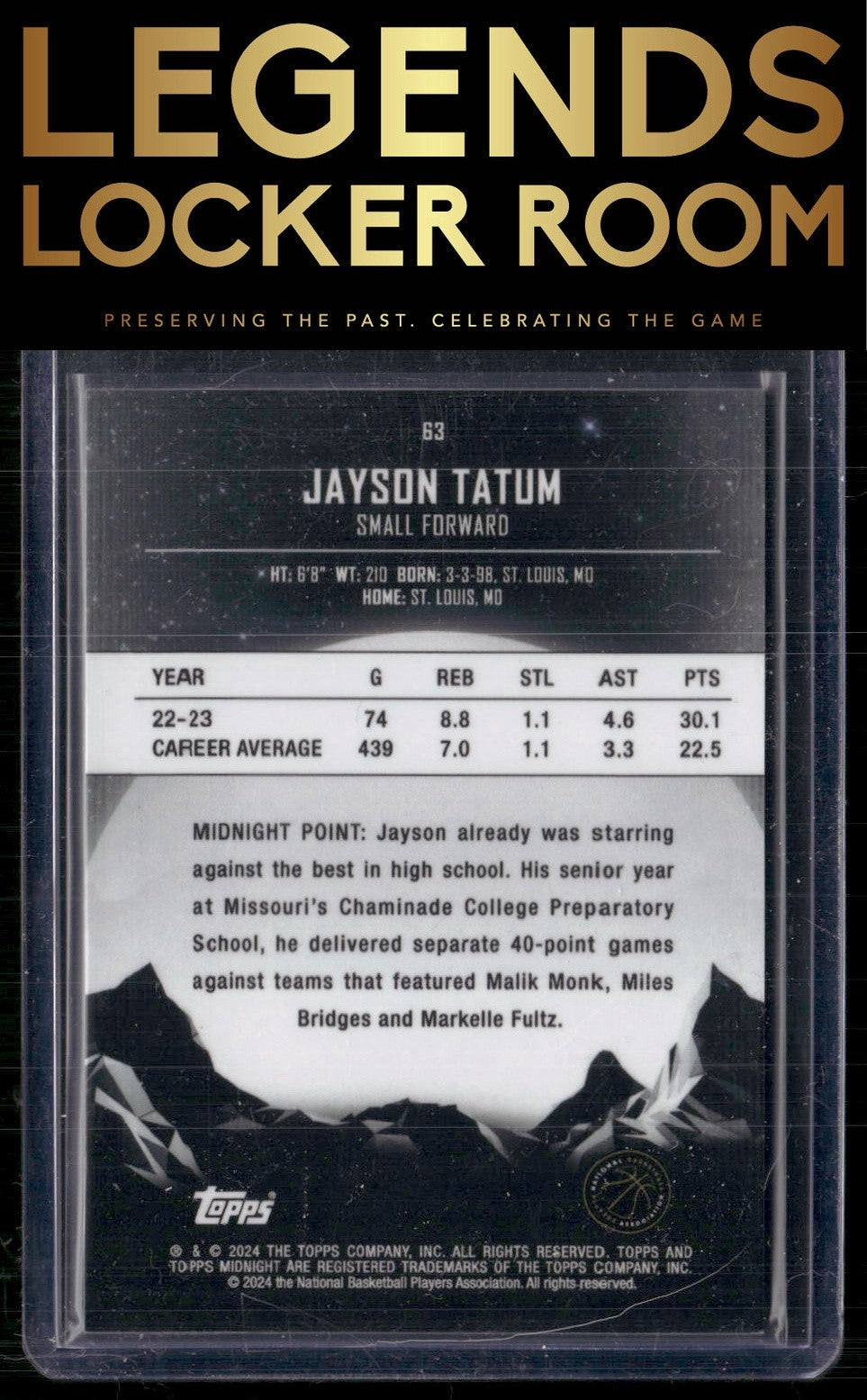 2023-24 Topps Midnight #63 Jayson Tatum Zodiac