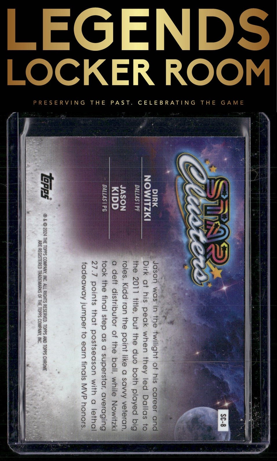 2023-24 Topps Chrome Cosmic #SC-8 Jason Kidd / Dirk Nowitzki Star Clusters