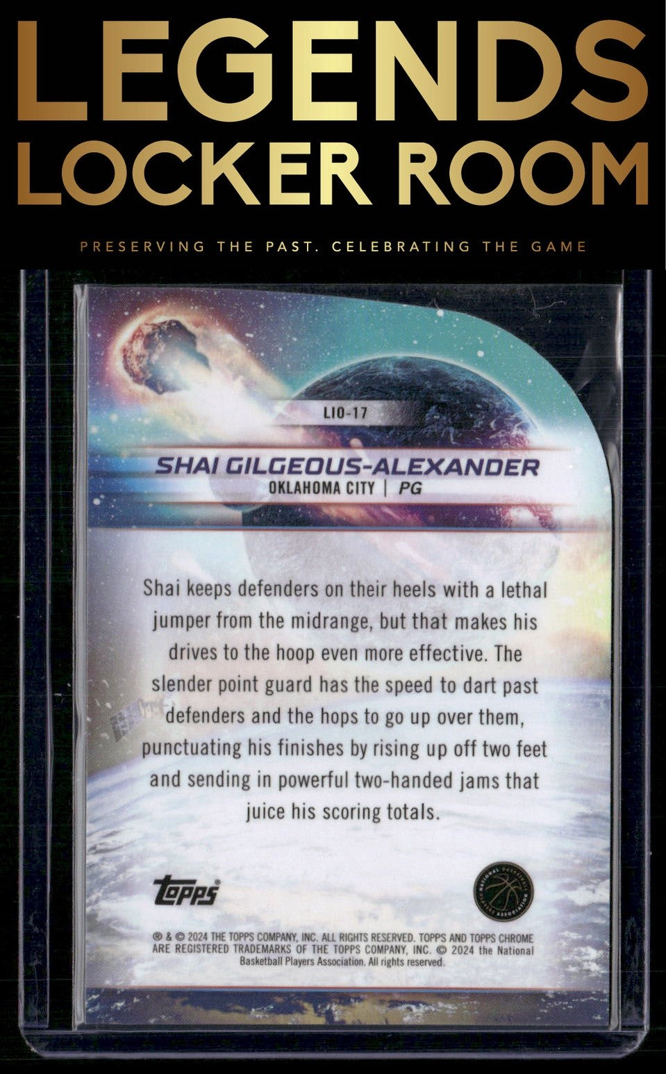2023-24 Topps Chrome Cosmic #LIO-17 Shai Gilgeous-Alexander Launched Into Orbit