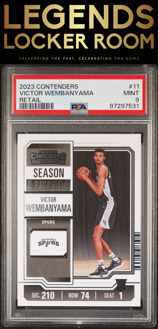 2023 Panini Contenders #11 Victor Wembanyama Retail PSA 9