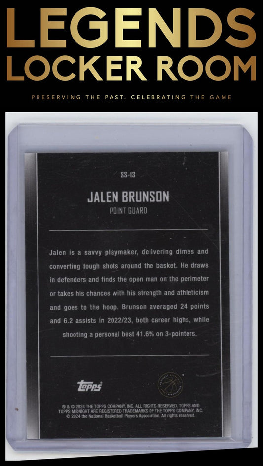 2023-24 Topps Midnight #SS-13 Jalen Brunson Star Studded