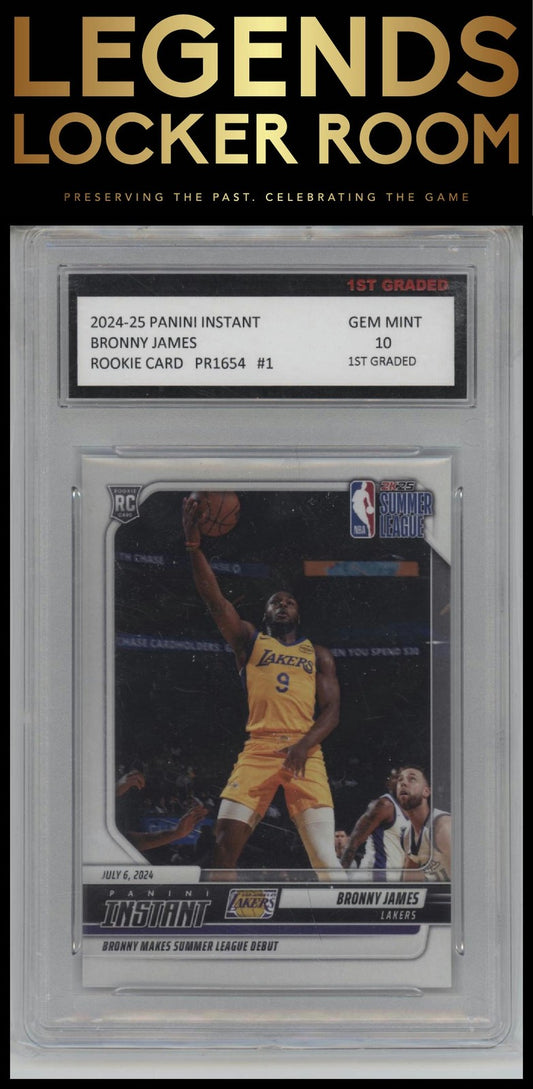 2024-25 Panini Instant NBA #1 Bronny James 1st Graded 10