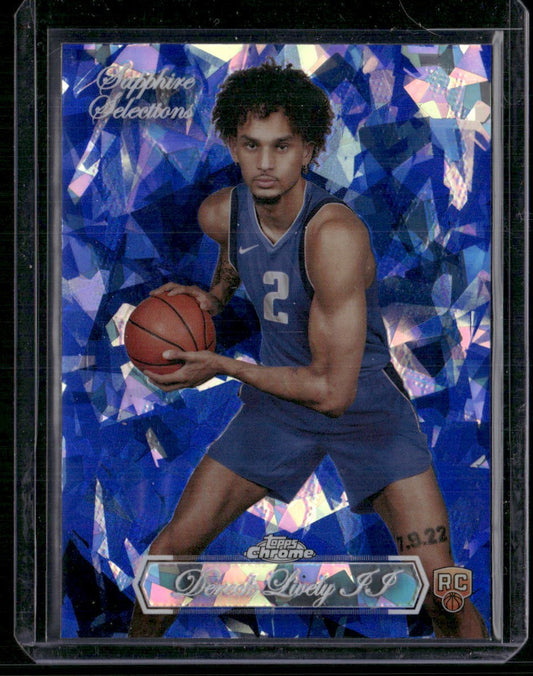 2023-24 Topps Chrome Sapphire #SS-17 Dereck Lively II Sapphire Selections