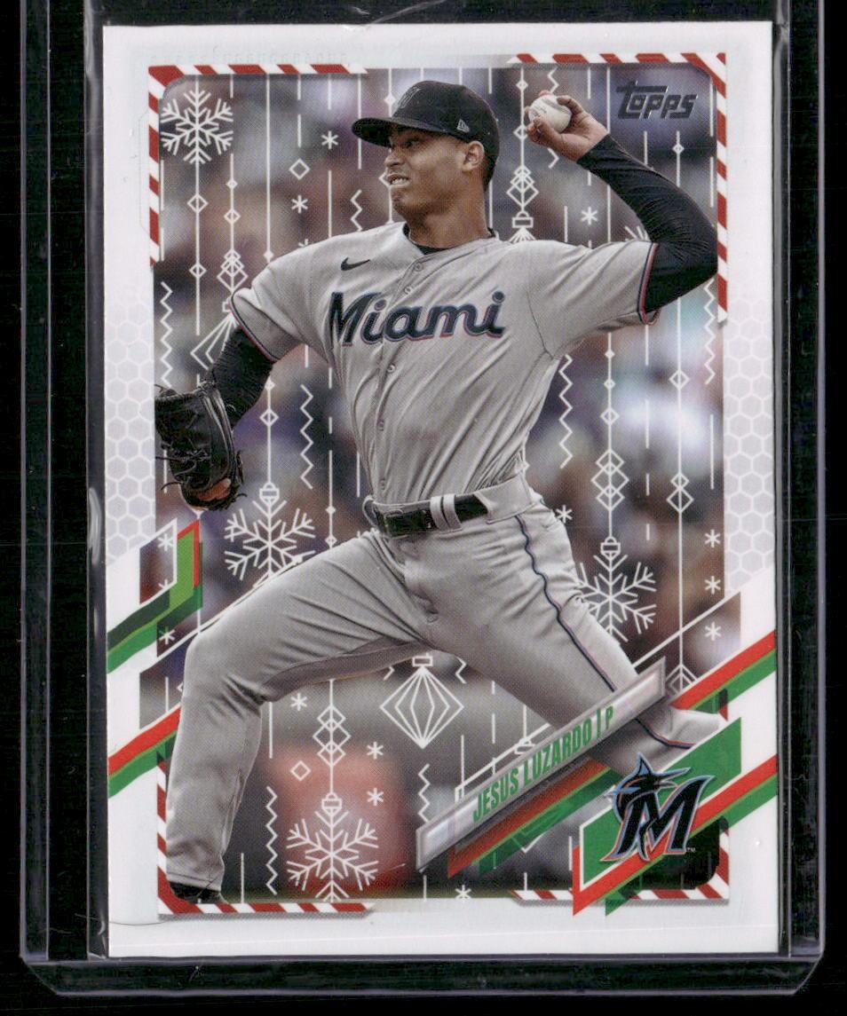 2021 Topps Holiday #HW5 Jesus Luzardo Metallic Holiday