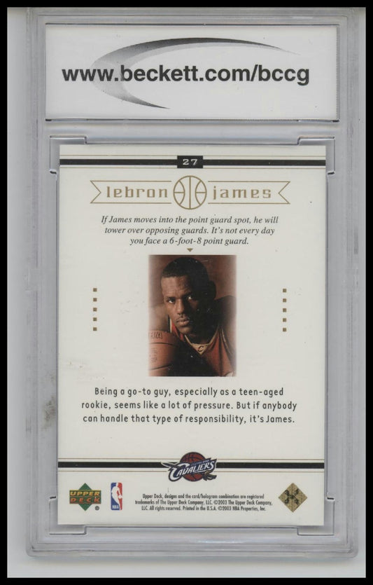 2003 Upper Deck LeBron James Box Set #27 LeBron James BCCG 10.0