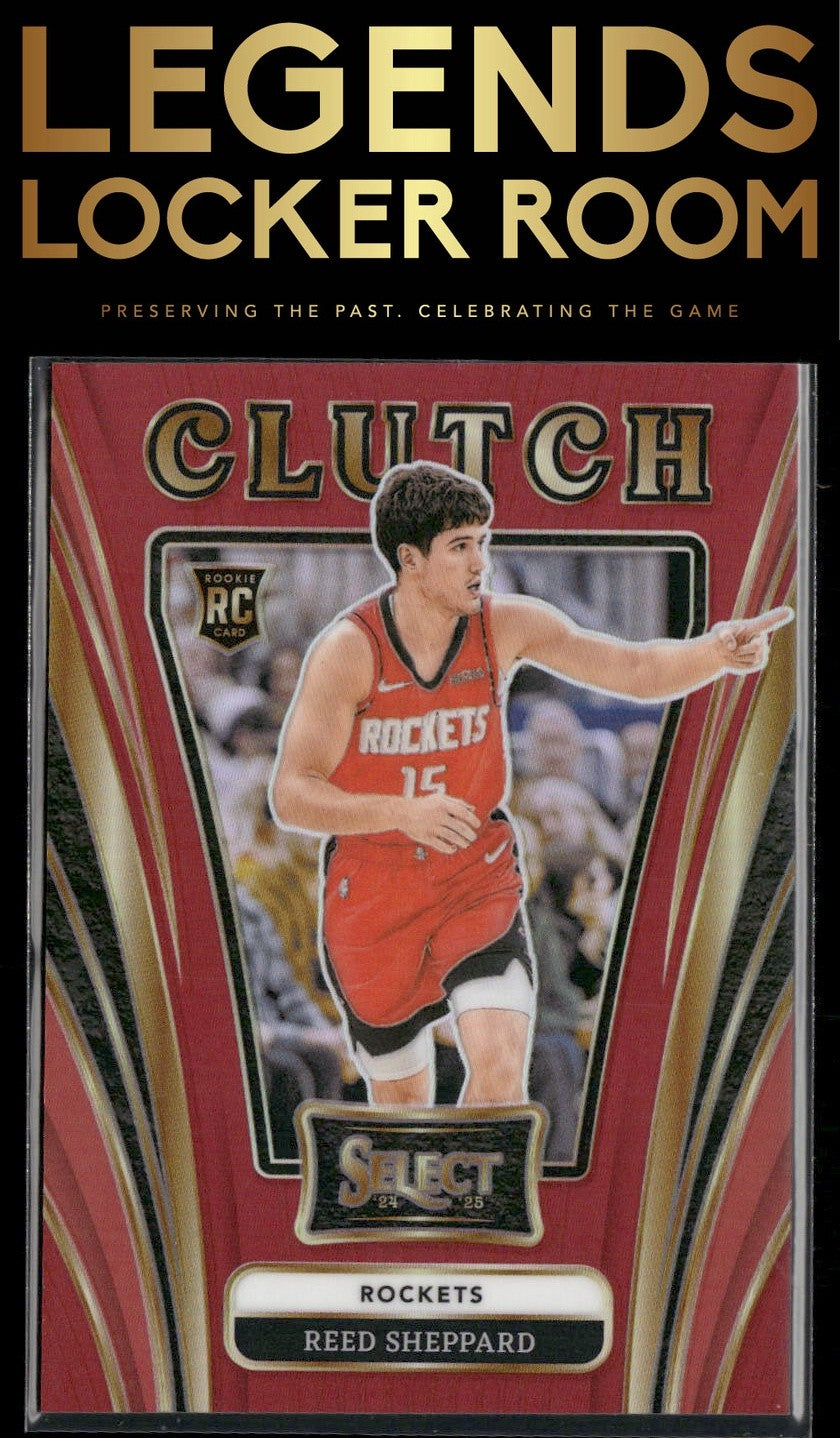 2024-25 Panini Select #25 Reed Sheppard Clutch Red Prizm /99