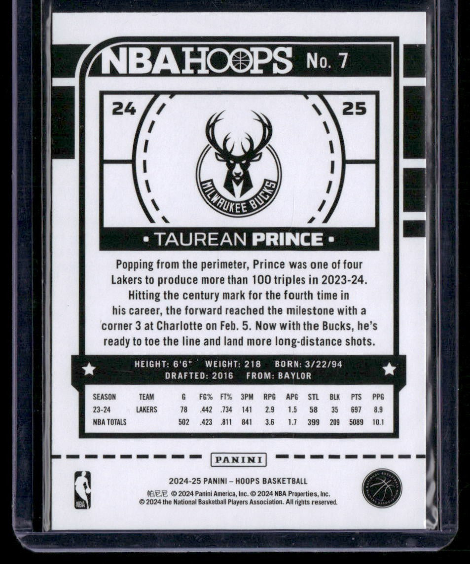 2024-25 Hoops #7 Taurean Prince