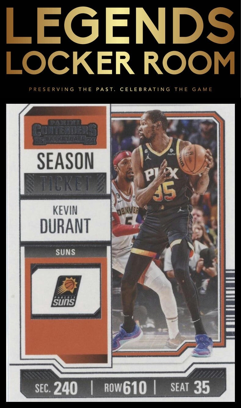 2023-24 Panini Contenders #87 Kevin Durant Season Ticket Retail