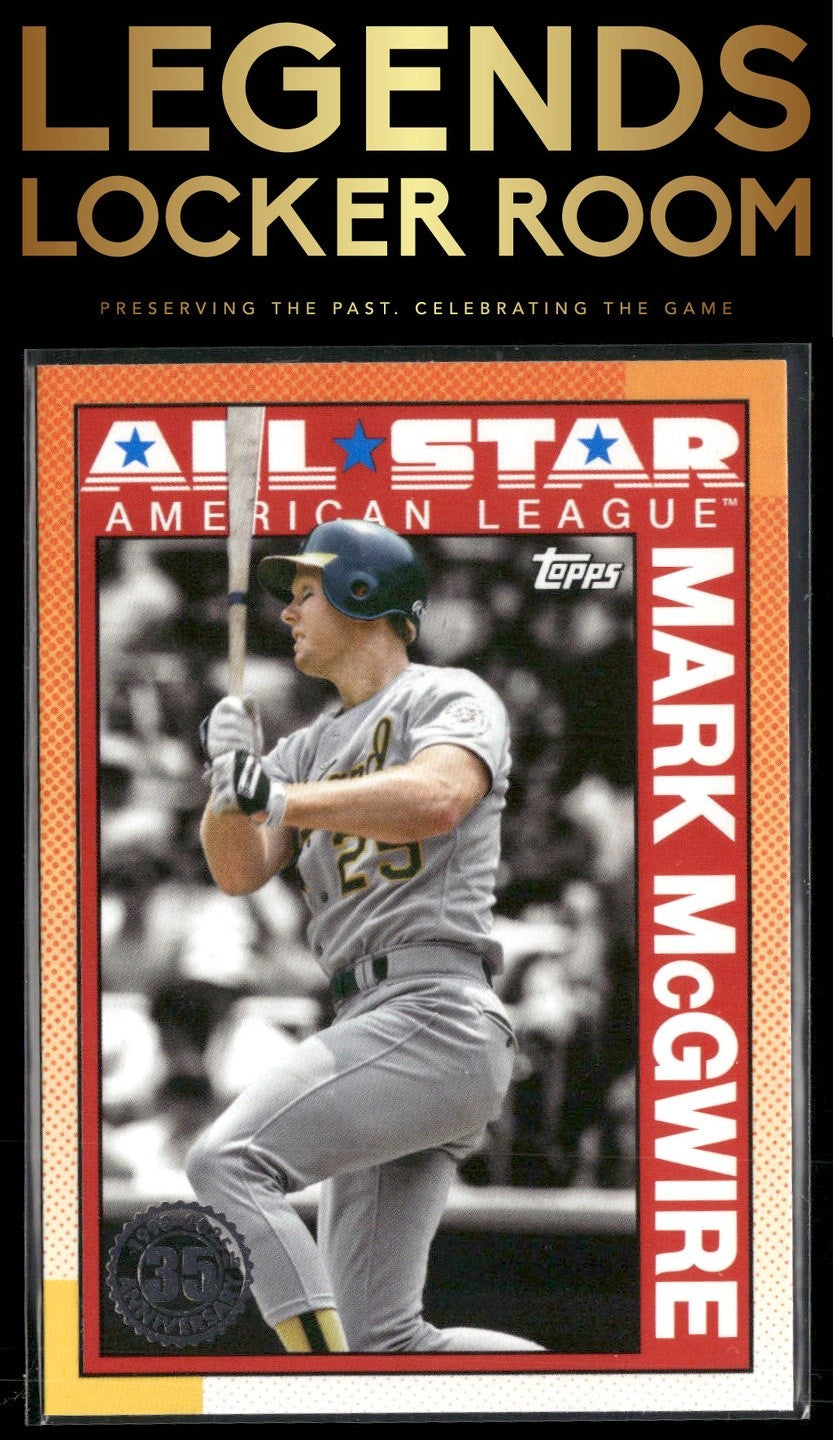 2025 Topps #90AS-25a Mark McGwire 1990 Topps Baseball 35th Anniversary All-Stars