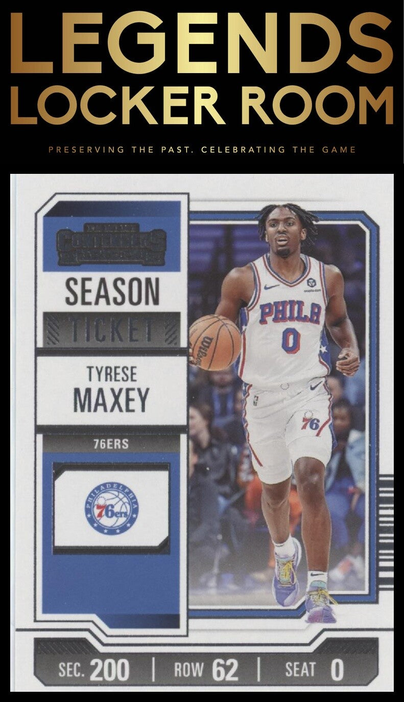 2023-24 Panini Contenders #7 Tyrese Maxey Season Ticket Retail