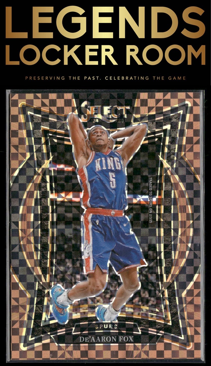2024-25 Panini Select #3 De'Aaron Fox Bronze Checker Prizm #/49