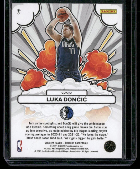 2023-24 Donruss #3 Luka Doncic Bomb Squad