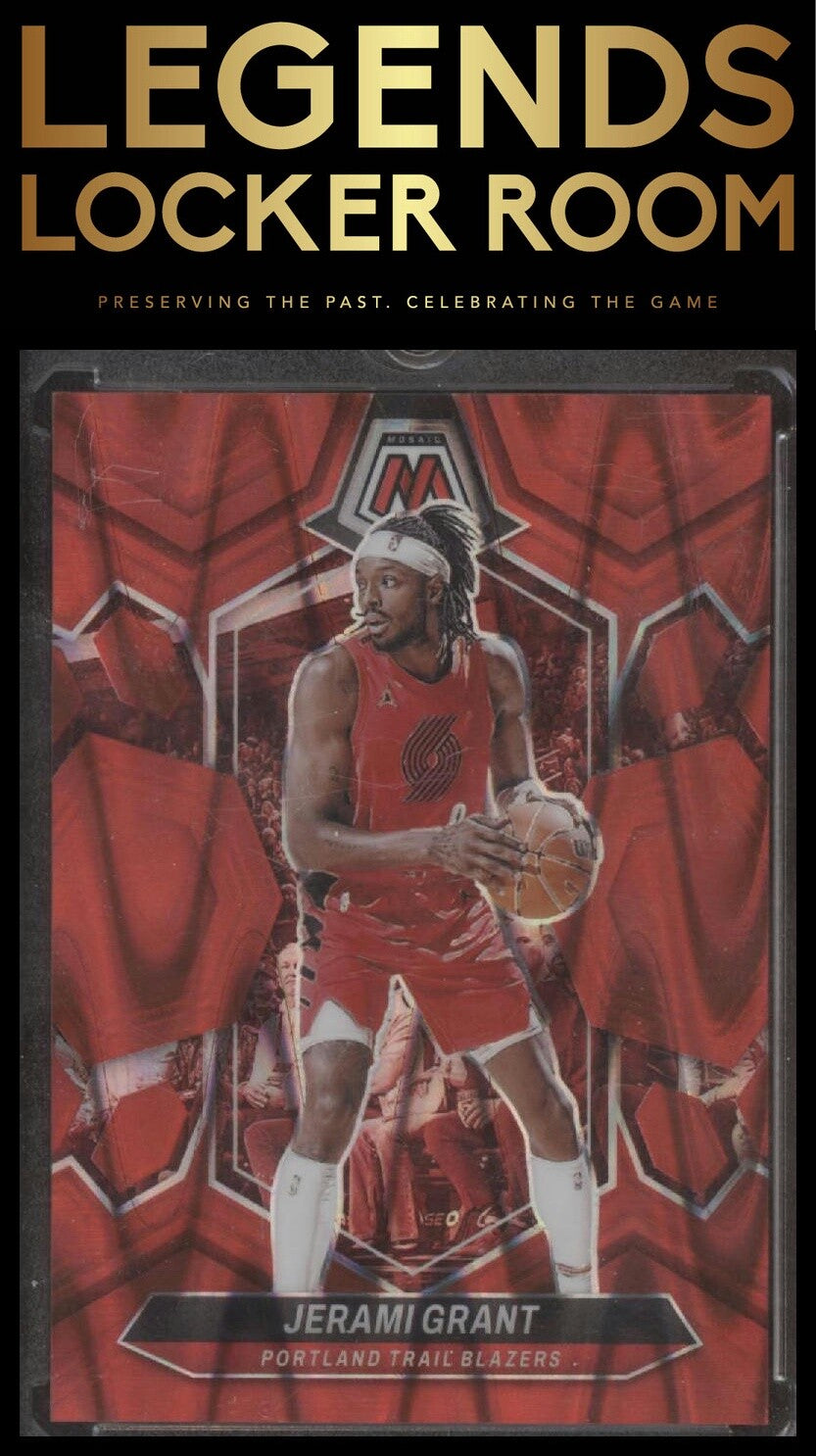 2023-24 Panini Mosaic #155 Jerami Grant Red Seismic #/299