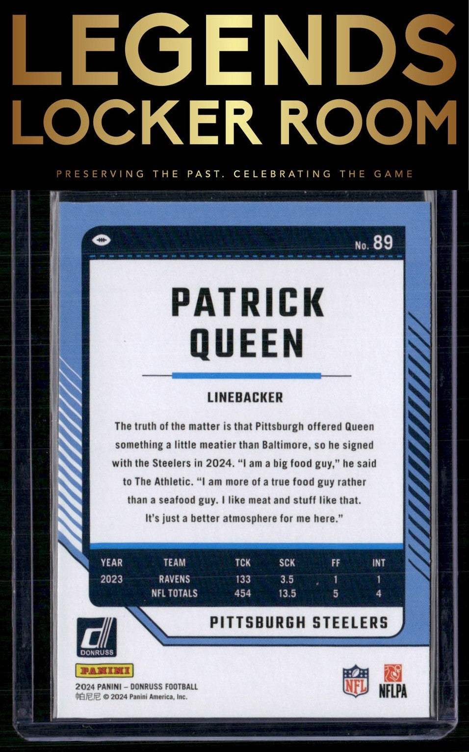 2024 Donruss #89 Patrick Queen