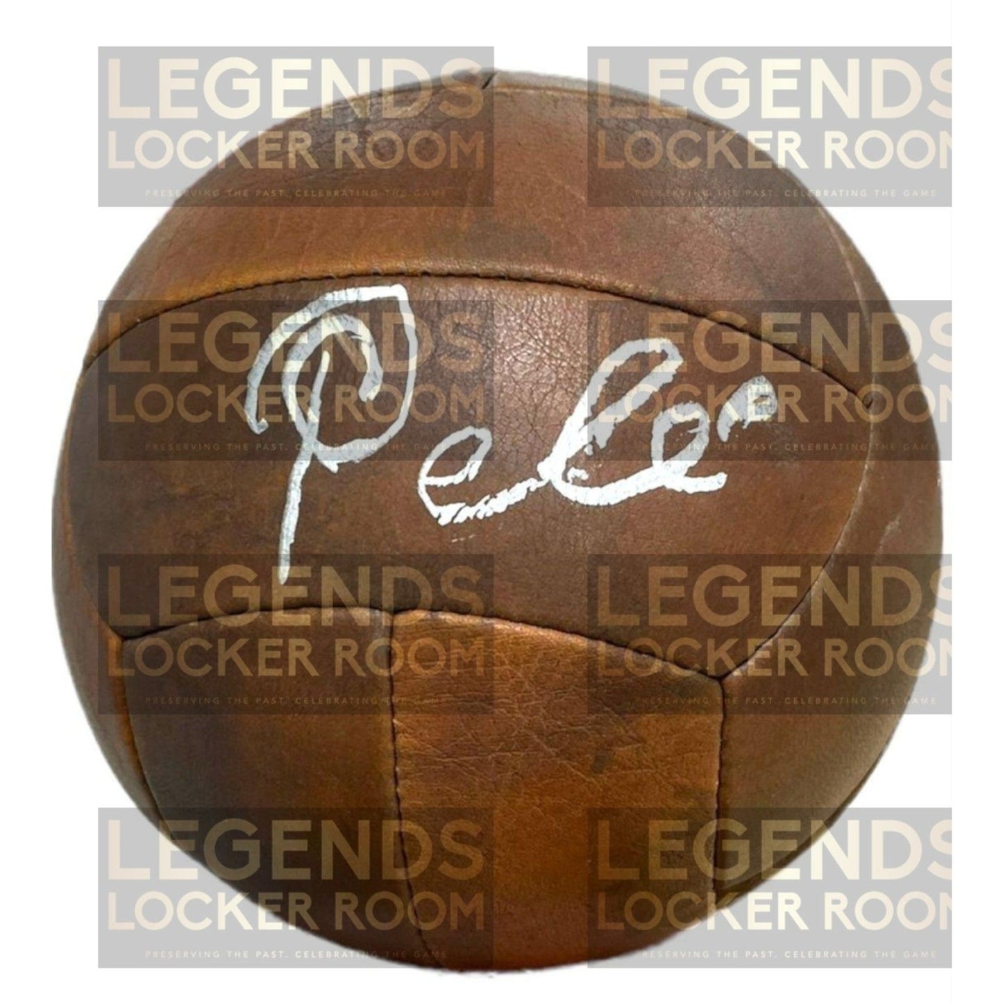 Vintage Soccer Ball Hand-Signed by Pelé (With Certificate of Authenticity)