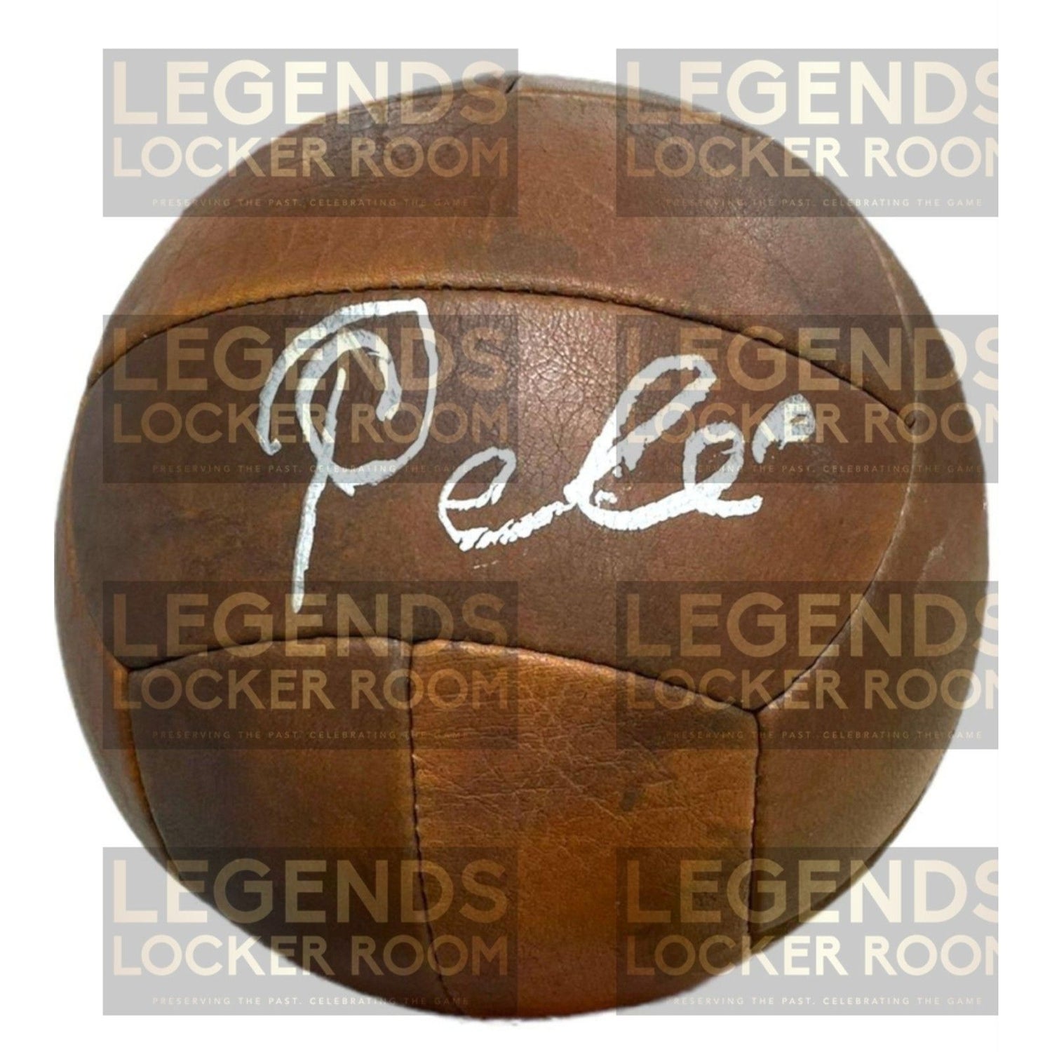 Vintage Soccer Ball Hand-Signed by Pelé (With Certificate of Authenticity)