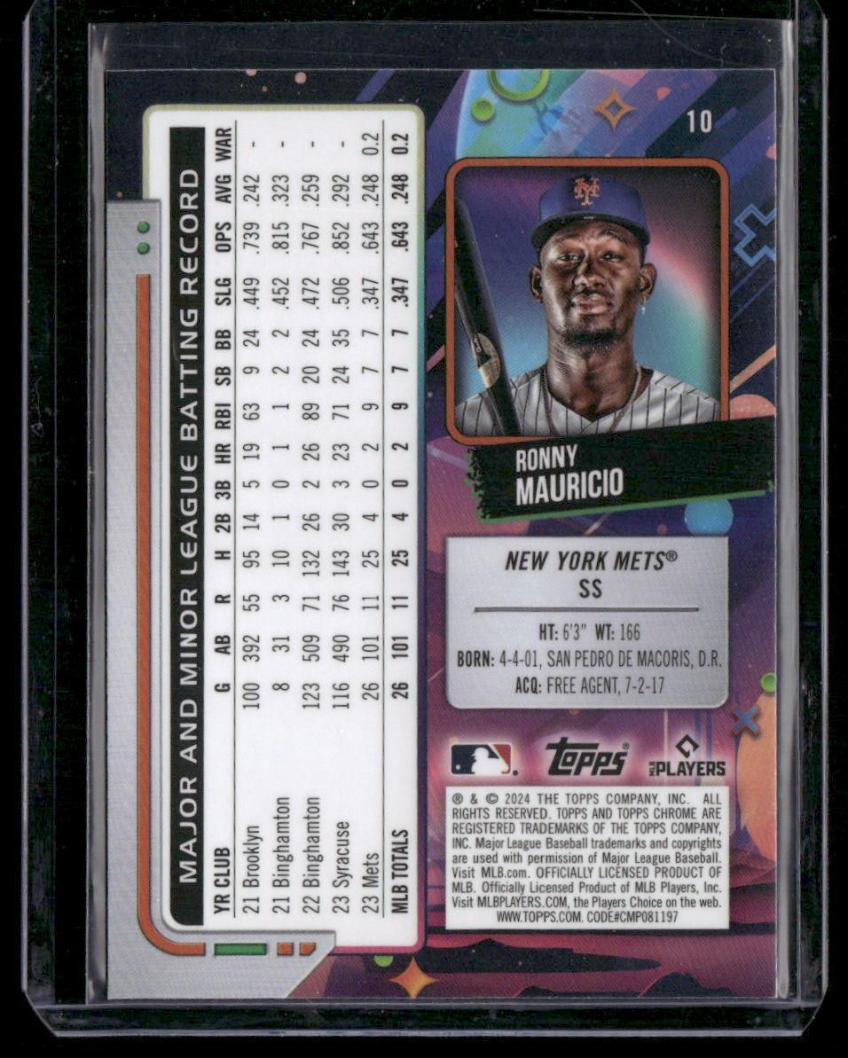 2024 Topps Chrome Cosmic #10 Ronny Mauricio