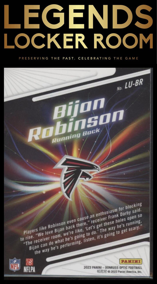 2023 Donruss Optic #LU-BR Bijan Robinson Light It Up!